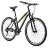 Bicicleta de cross Leader Fox Daft Lady, 24 viteze, roata 28 inch, furca Zoom, frana Tektro